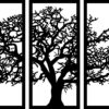 Tríptico Árbol de la Vida – 3 piezas, 60 × 40 cm